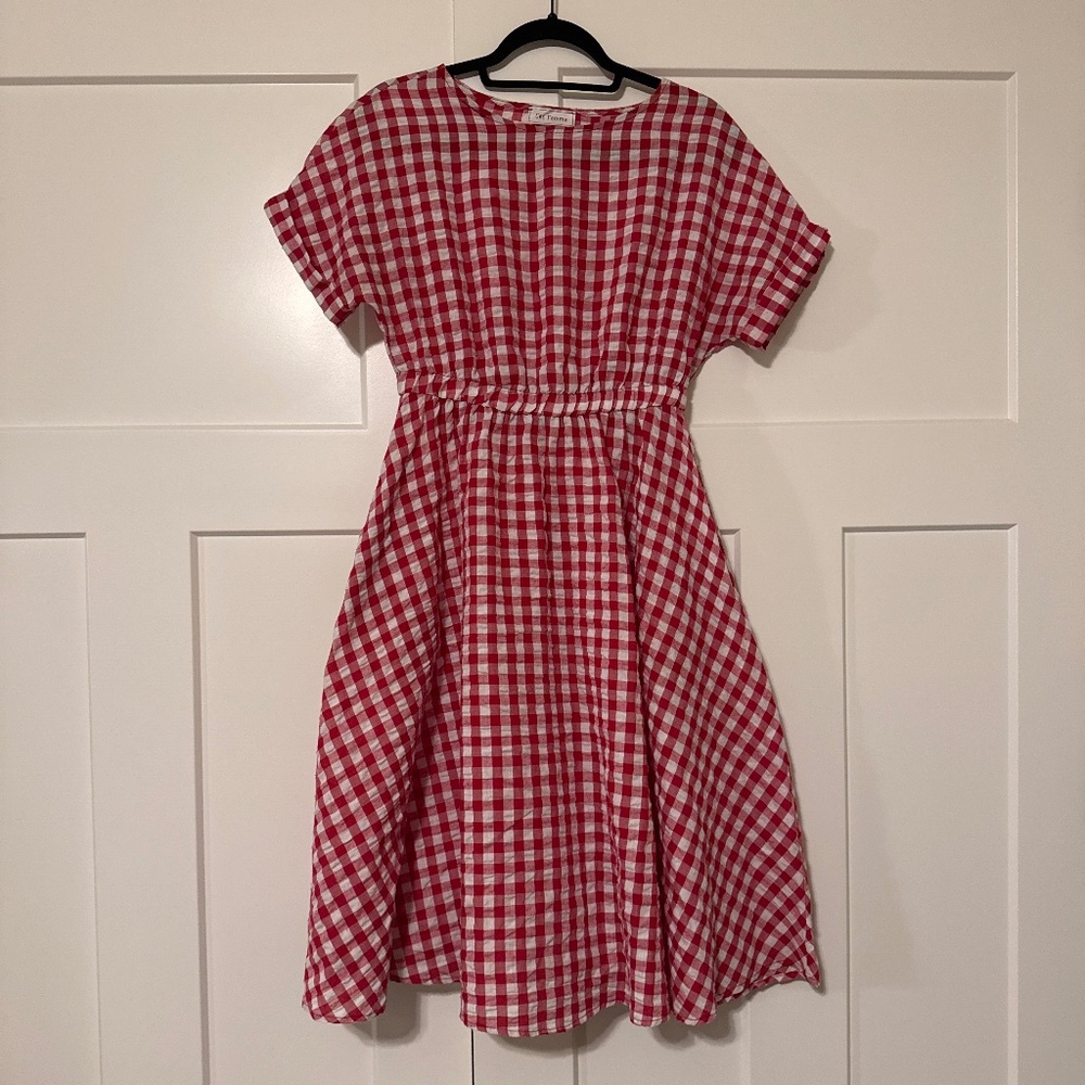 Piper and Scoot Ces Femme Gingham Picnic Sundress